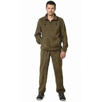 Костюм флисовый 260г/кв.м куртка, брюки оливковый