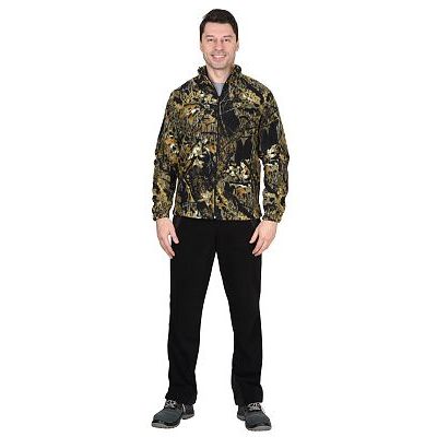 Куртка флисовая 260г/кв.м КМФ Темный лес